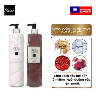 Combo DETOX[Gội-Xả] SẠCH SÂU BỒNG BỀNH,KIỀM DẦU 48H,dưỡng tóc mềm mượt,PARCO- giúp ngăn tình trạng tiết dầu