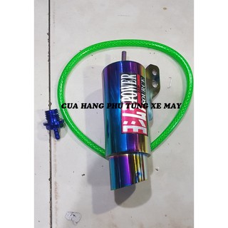 Ống thông hơi ty nhớt kiểu pô SC xi titan cho các loại xe