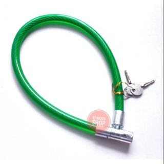 Khóa xe dây cáp bọc nhựa