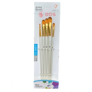 Bộ Cọ Vẽ Bàu 5 Cây Chuyên Nghiệp Artist Brush - Dùng Cho Màu Nước/Bột/Sơn Acrylic 30S Store M326-5 Màu Trắng