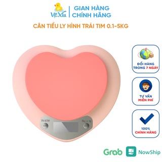 Cân tiểu ly điện tử nhà bếp mini định lượng 1g - 5kg, Cân tiểu ly làm bánh độ chính xác cao