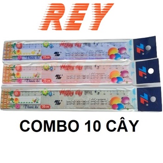 [Giao hỏa tốc] COMBO 10 cây thước cứng 20cm 𝑻𝒉𝒊𝒆̂𝒏 𝑳𝒐𝒏𝒈 Happy Day SR-02 có hằng đẳng thức