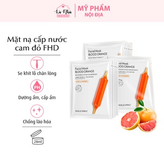 Mặt nạ chiết xuất cam đỏ FHD CẤP NƯỚC SÁNG DA CAO CẤP (TÁCH LẺ 1 MIẾNG)