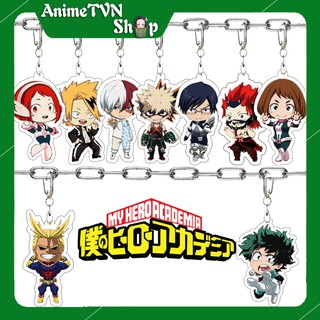 Móc khoá Mica anime My Hero Academia Treo nhân vật (Boku no Hero) - Nhựa Cứng Acrylic In 2 mặt sắc nét ( ảnh thật )