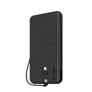 Sạc dự phòng Mophie Powerstation Plus XL Fabric 10.000mAh tích hợp cáp Lightning/Micro