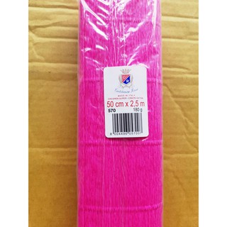 Giấy nhún ý 180gr 570 màu hồng xác pháo - 1 cuộn