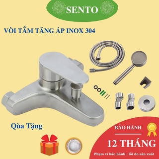 Sen Tắm Nóng Lạnh SENTO SUS304 Có Vòi Sen Tăng Áp Kèm Phụ Kiện Bảo Hành 24 Tháng