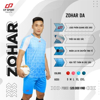 Bộ quần/áo thể thao, Bộ áo bóng đá không logo CP ZOHAR 2021 - 2022 sẵn kho, giá tốt