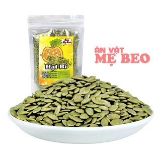 Nhân hạt bí xanh hữu cơ tách vỏ tươi sống túi 500gr chế biến món ăn