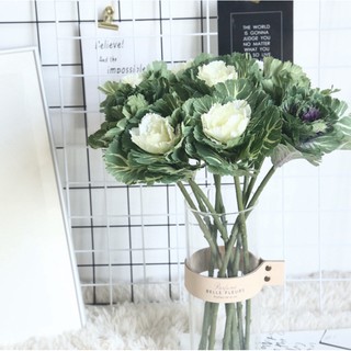 Hoa giả - Cành hoa cải bắp cao cấp mô phỏng sinh động giống thật đến 99%,hoa lụa hoa trang trí decor hoa cô dâu