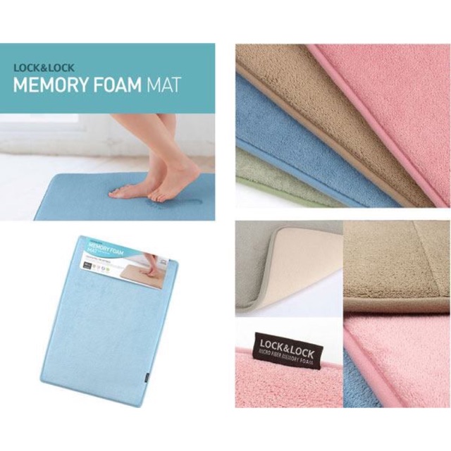 Thảm Memory foam Lock & Lock size S và M (có sọc)
