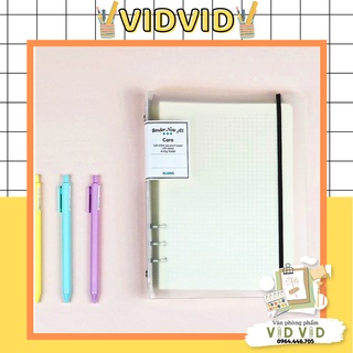[Tặng quà] Sổ Còng Bìa Nhựa Kẹp A5 - 100 tờ;120gsm Thích hợp làm Bullet Journal ,Klong MS: 994