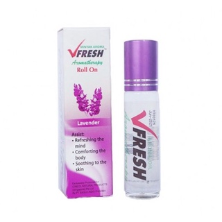 1 Lốc 12 Chai Vfresh Dầu Lăn Thảo Mộc Lavender Thiên Nhiên 4ml