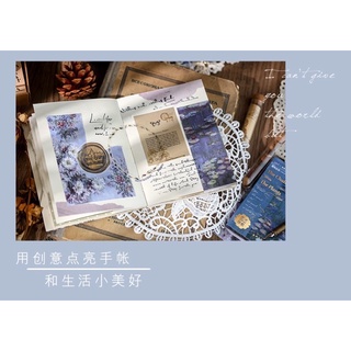 Quyển 90 tờ giấy nền tranh nghệ thuật trang trí sổ jornal, junk journal, scrapbook