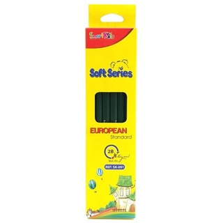 Hộp 12 Bút Chì Gỗ 2B Smart Kids Soft Series SK - 091 - 8935276420110