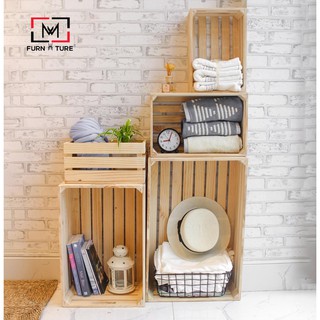 Thùng gỗ Pallet gỗ thông nhập khẩu nhiều kích thước MW FURNITURE - Nội thất trang trí