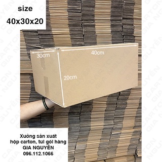 10 hộp carton 40x30x20 đóng gói hàng hóa, đựng đồ dùng