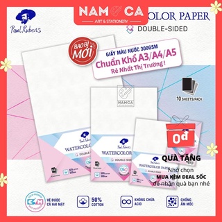 Giấy vẽ màu nước Paul Rubens 300gsm chuẩn khổ A4 A5 A6 vẽ được hai mặt