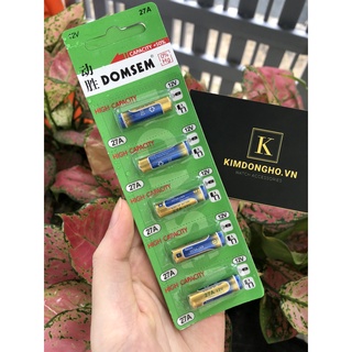 GIÁ CỰC SỐC 5 viên Pin A27 12V DOMSEM Thay Khiển Cửa Cuốn, Pin Chuông Cửa Các Loại