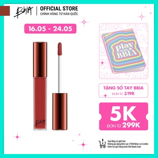 Son Kem Lì Bbia Last Velvet Lip Tint Version 5 - 24 Trendy Note (Màu Hồng Đất Ánh Cam Nhẹ) 5g - Bbia Official Store