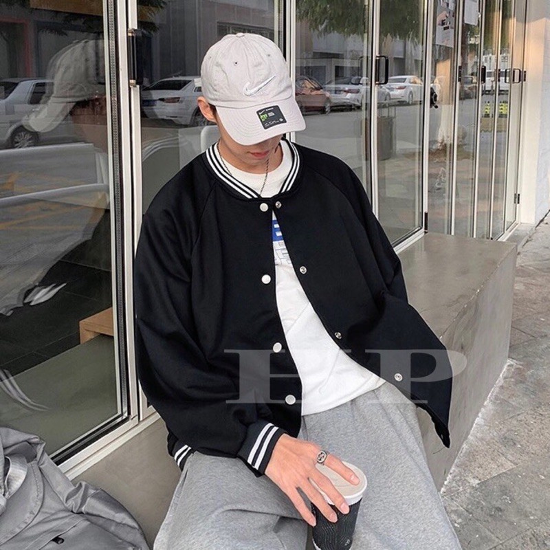 Áo gió bomber trơn