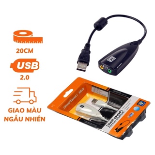 USB Sound Card Cao Cấp 5H V2 7.1 - Dây Chia Mic Và Loa Từ Cổng USB