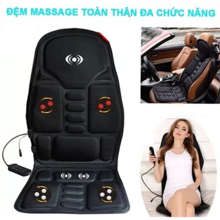 Nệm Massage Toàn Thân Có Điều Khiển Điều Chỉnh Nhiều Chế độ Mát xa, đệm tựa lưng massage dùng cho cả oto.