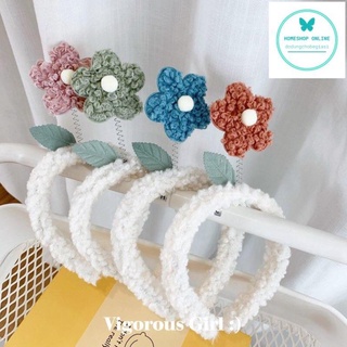 Băng đô bờm cài tóc lò xo bông hoa trang điểm dành cho nữ Cực xinh xắn Home Shop Online HOBD0003
