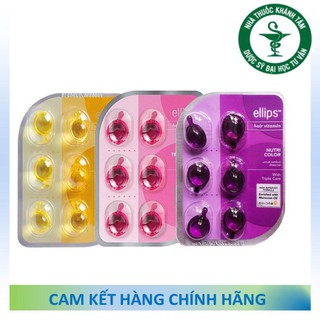 ! ! Viên serum dưỡng tóc ELLIPS (Vỉ 6 viên) - Vitamin dưỡng tóc