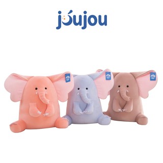 Gấu bông hình thú voi nhồi bông ngồi cute size 20cm cao cấp JouJou mềm mịn dễ thương