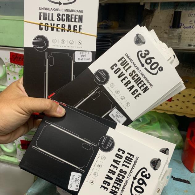 Dán dẻo PPF mặt trước ,Sau Note10,Note10pro,note8,note9,Note7-Note FE
