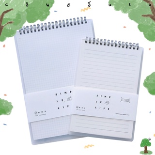 Sổ Lò Xo Ghi Chép Dạng Đứng Simple Notebook 80 Trang A5/B5 Cây Đầu To
