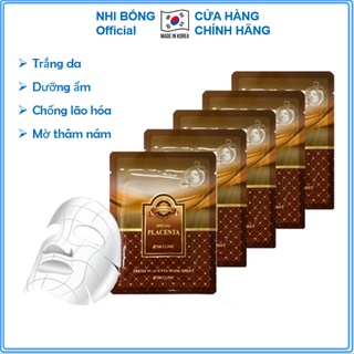 Mặt nạ nhau thai cừu - Mặt nạ giấy chiết xuất từ nhau thai cừu 3W Clinic Hàn Quốc [Combo 10 Túi /Hàng Nhập Khẩu]