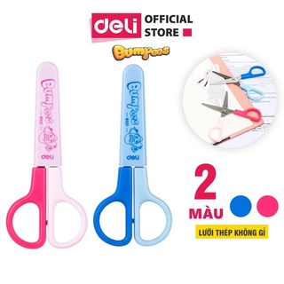 Kéo học sinh 121mm Deli - Hồng/Xanh - 1 chiếc - E6021