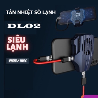 Quạt tản nhiệt gaming sò lạnh siêu mát Memo DL02 cho điện thoại có nút bật