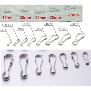 5 móc khóa dạng dài size 15-23mm