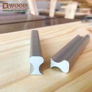 Núm tay nắm tủ Dwood nhôm đặc 105 x 17 cao cấp kèm ốc inox