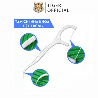 Tăm chỉ nha khoa hộp 50c chăm sóc vệ sinh răng miệng cho người niềng răng người răng thưa