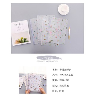 [HOT] Bìa lá, bìa kẹp hồ sơ, tài liệu hoạ tiết hoa lá bắt mắt, đáng yêu, khổ giấy A4