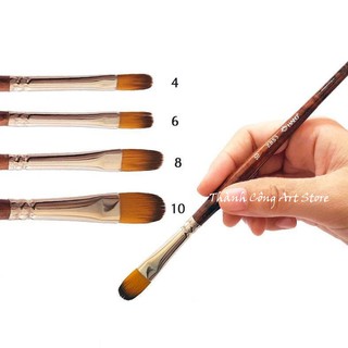 [TC Art Store] CỌ VẼ HAND ZBS3 (Đầu oval từ số 2 tới số 16)