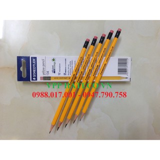 SIÊU KHUYẾN MÃI 1 hộp 12 chiếc Bút chì 2B Staedtler 134 - Bút chì Đức có tẩy - cây viết chì HÀNG CHÍNH HÃNG