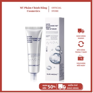 Kem Dưỡng Trắng Nâng Tông Da Sur.Medic Super Glutathione 100 Bright Tone Up Cream