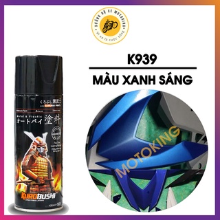 Sơn Samurai màu xanh sáng kawasaki K939 chai sơn xịt chuyên dụng dành cho sơn xem máy, ô tô