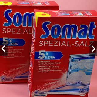 2 Muối Somat 1,2kg NK Đức cho máy rửa chén bát ( Nk Đức )
