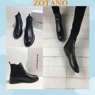 Giày Bốt Nam Cao Cấp Zotano Cổ Lửng Tăng Chiều Cao BT28