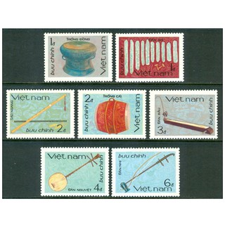 Tem sưu tập MS 481 Tem Việt Nam Nhạc khí dân tộc Việt Nam 1985  ( 7 tem )