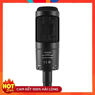 Mic Thu Âm Technica AT2035 Hàng Cao Cấp . Chuyên Dùng Thu Âm , Hát Livestream , Thu Giọng Đọc , Lọc Tạp Âm Cực Tốt
