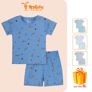 Bộ quần áo sơ sinh RABITY mặc nhà tay ngắn 0049.0067