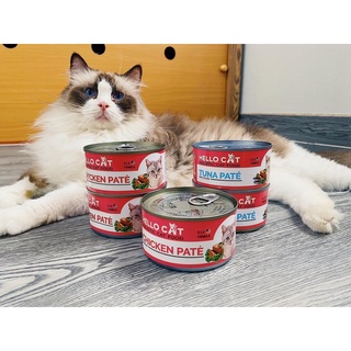 Pa tê tươi cho mèo vị thịt gà/cá ngừ Hello cat chicken/Tuna, pate cho mèo
