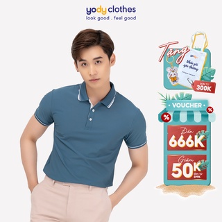 Áo thun polo nam YODY airycool cổ bẻ cao cấp thoáng mát APM4107